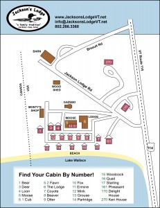 Jackson's Lodge Site Map