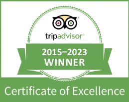 Trip Advisor Certificate of Excellence